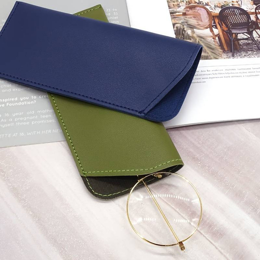 Techsuit - Glasses Case (ETSP4) - Slim Design, 175 x 75mm - Dark Blue