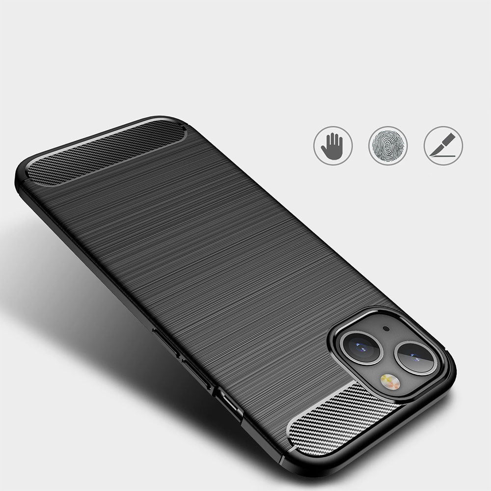 Techsuit - Carbon Silicone - iPhone 13 mini - Black