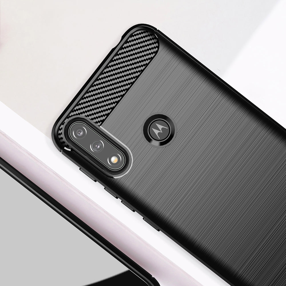 Techsuit - Carbon Silicone - Motorola Moto E7 Power / Moto E7i Power - Black