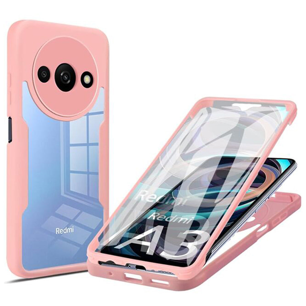 Techsuit - ColorVerse 360 Series + Screen Protector - Xiaomi Redmi A3 / Redmi A3x - Pink