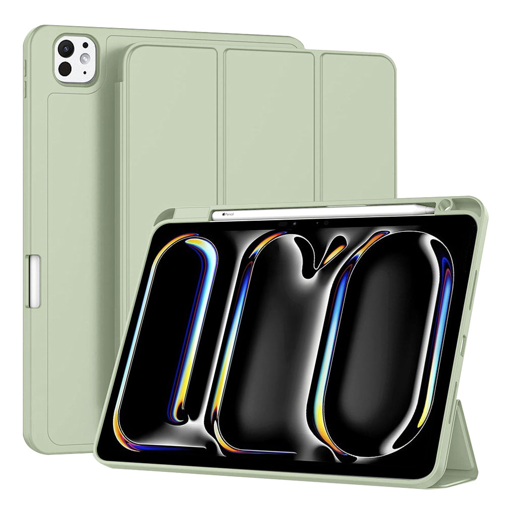 Techsuit - Flex Trifold (with Pencil Holder) - iPad Pro 11 (2024) / iPad Pro 11 (2025) - Matcha Green