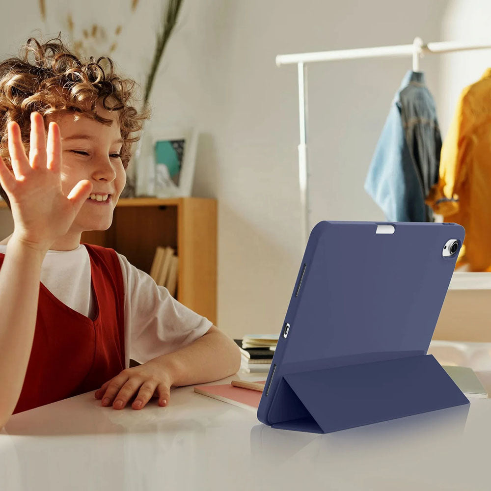 Techsuit - Flex Trifold (with Pencil Holder) - iPad Air 11 (2024) / Air 11 (2025) - Purple