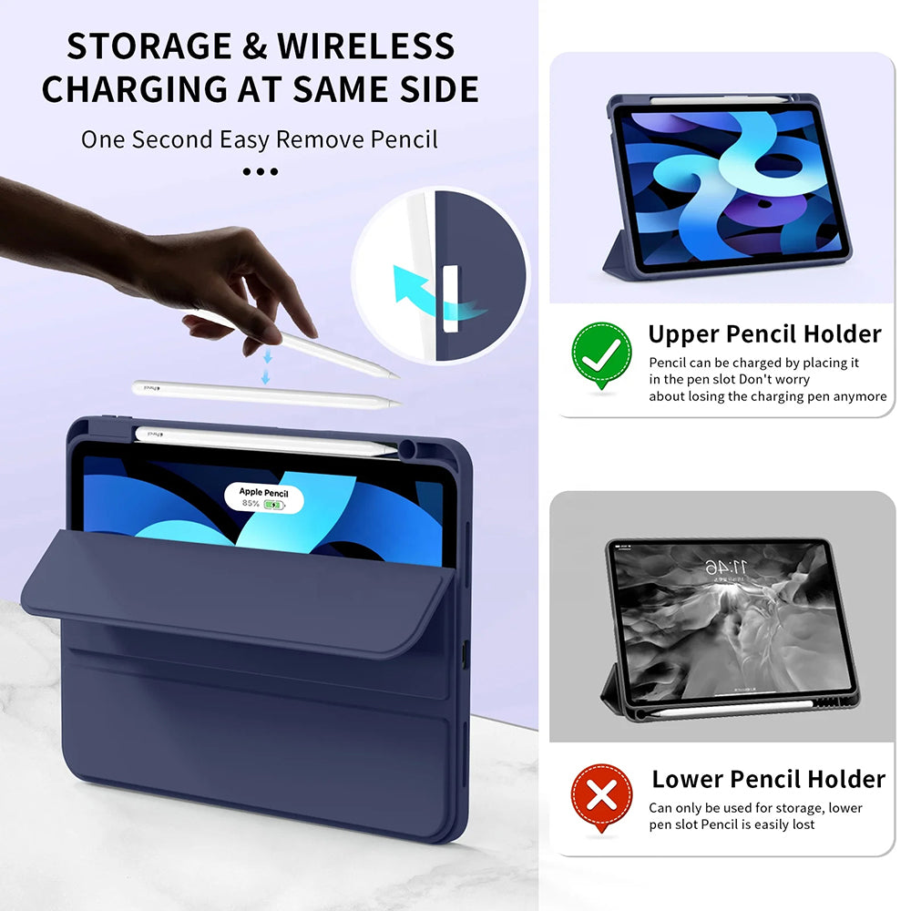 Techsuit - Flex Trifold (with Pencil Holder) - iPad Air 11 (2024) / Air 11 (2025) - Sky Blue