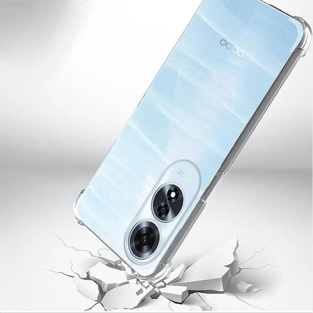 Techsuit - Shockproof Clear Silicone - Oppo A60 4G - Clear