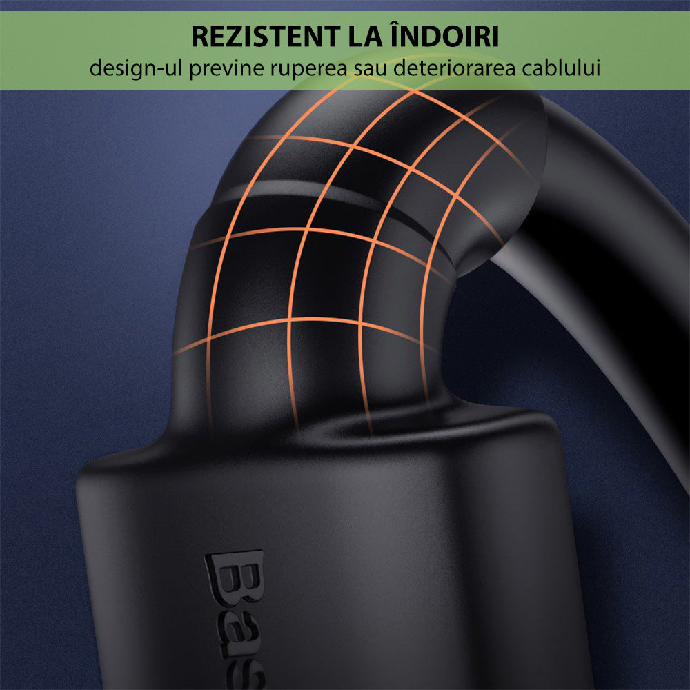 Baseus - Video Cable Cafule (CADKLF-H01) -  HDMI to HDMI, 4K, 60Hz, 18Gbps, 5m - Black