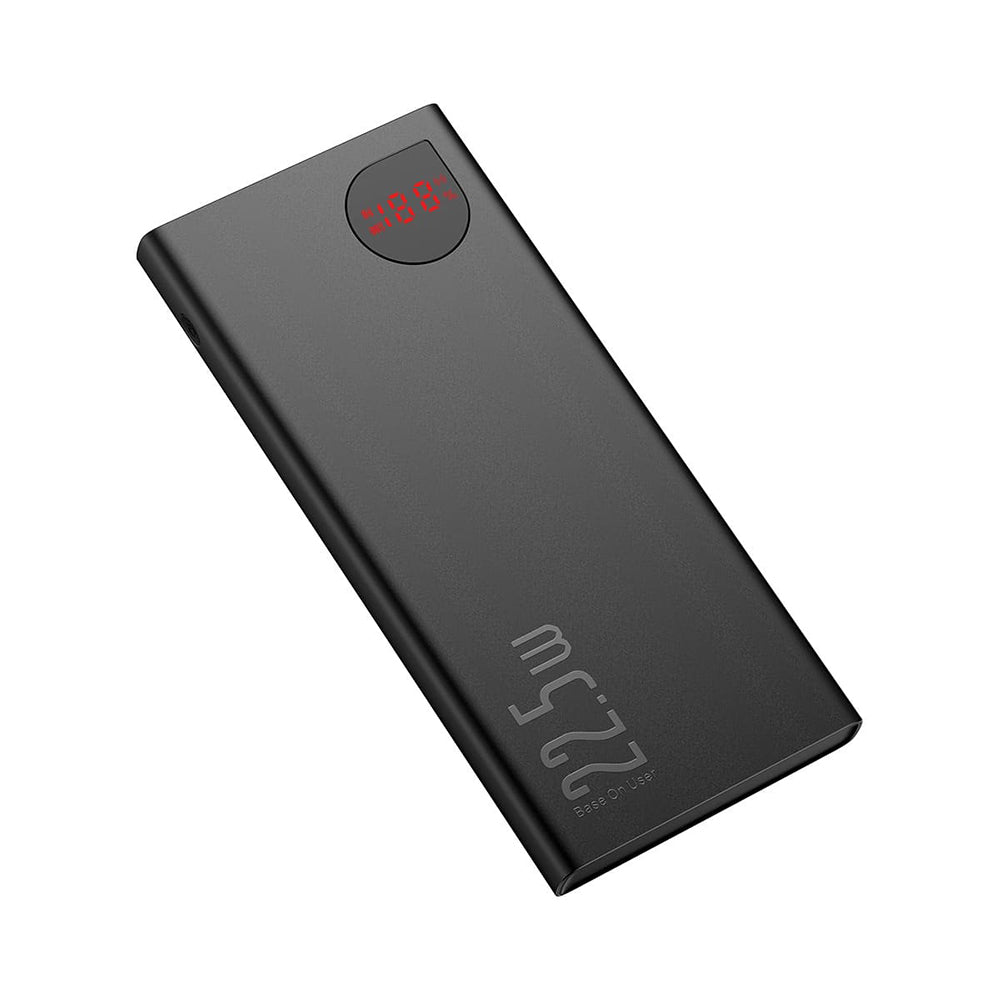 Baseus - Power Bank Adaman (PPAD070001) - 2x USB, Type-C, Lightning, Micro-USB, Fast Charging, 22.5W, 10000mAh - Black