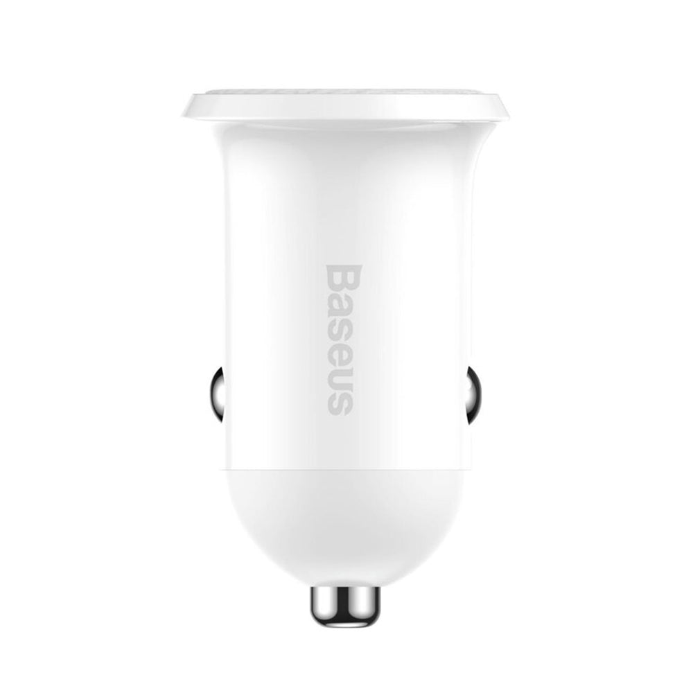 Baseus - Car Charger (CCALLP-02) - 2x USB, Mini Appearance, 4.8A - White