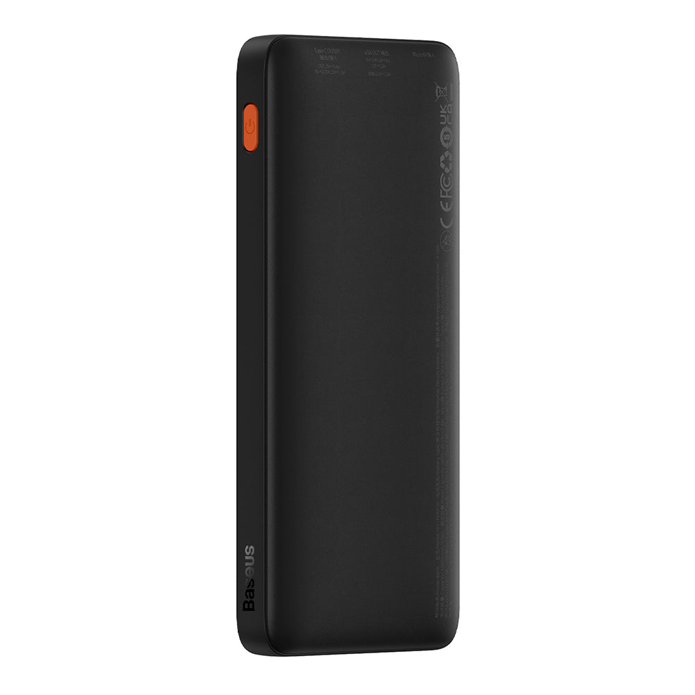 Baseus - Power Bank Airpow (PPQD090001) - USB, Type-C, Micro-USB, 20W, 10000mAh, with Cable Type-C - Black
