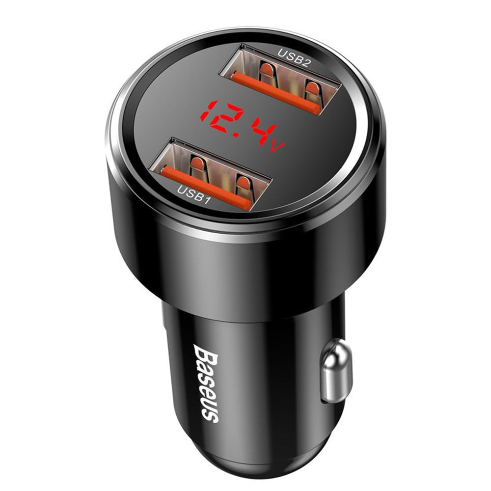 Baseus - Car Charger Magic Series (CCMLC20A-01) - Fast Charging, 45W, 2x USB - Black