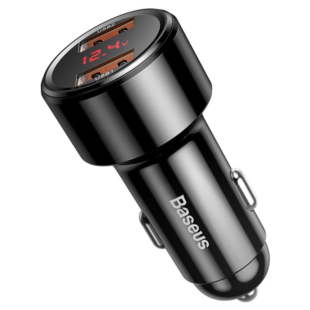 Baseus - Car Charger Magic Series (CCMLC20A-01) - Fast Charging, 45W, 2x USB - Black