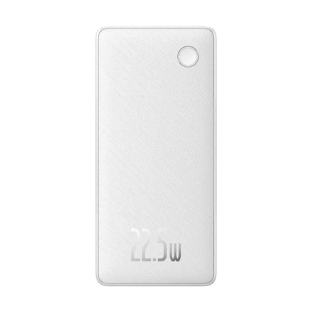 Baseus - Power Bank Airpow Air Lite (P10067501213-00) - USB, Type-C, Dual Cable USB-C, Lightning, 22.5W, 10000mAh - White