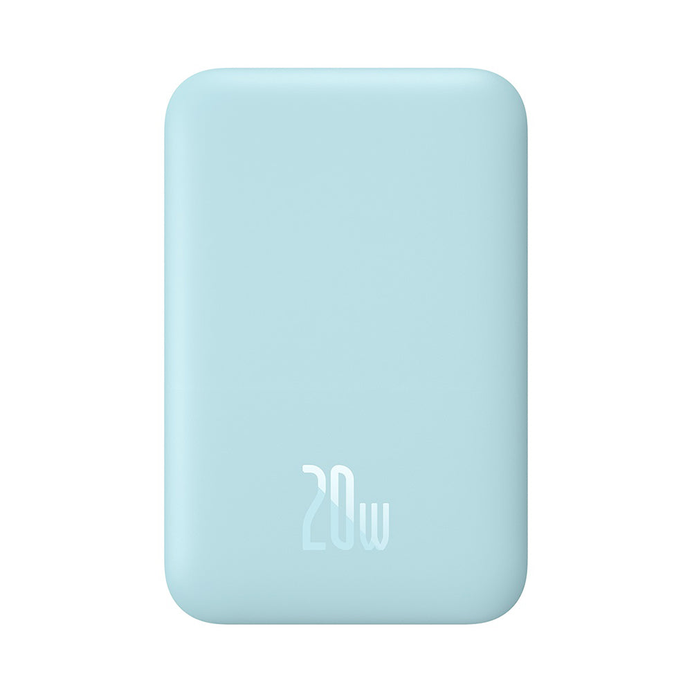 Baseus - Power Bank Mini Air (P10059002313-00) - Type-C, MagSafe Charging, 20W, 6000mAh, with Cable Type-C, 30cm - Blue