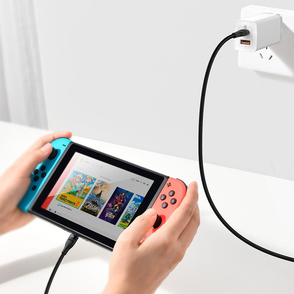 Baseus - Data Cable Flash Series 2in1 (CA1T2-F01) - Type-C to Type-C, Lightning 100W, 1.2m - Black