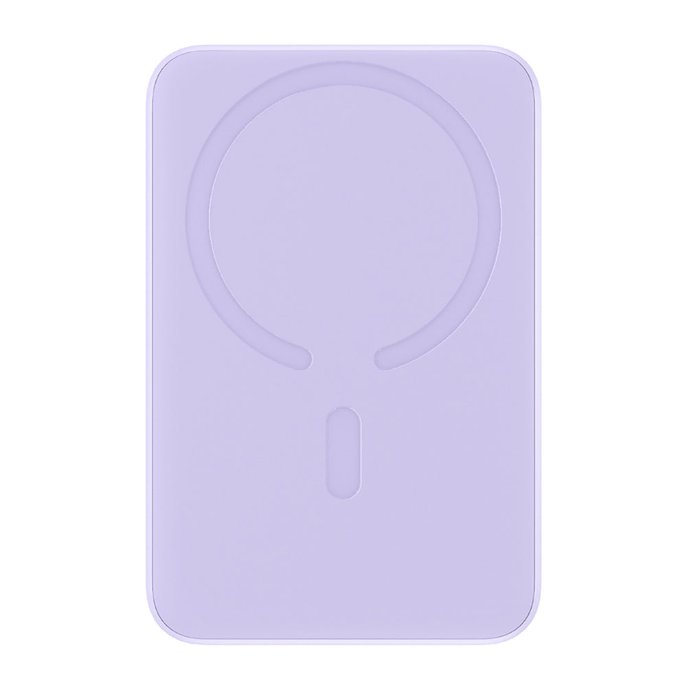 Baseus - Power Bank Magnetic Mini (PPCX110105) - USB-C, MagSafe, 10000mAh, 20W, with Cable Type-C, 3A, 30cm - Purple