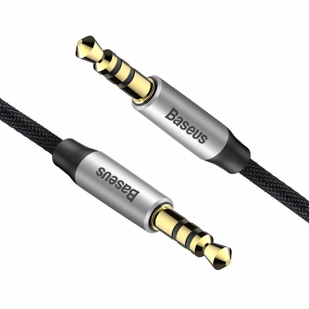 Baseus - Audio Cable M30 (A10329800117-Z1/CAM30-BS1) - Jack to Jack, 1.5m - Black