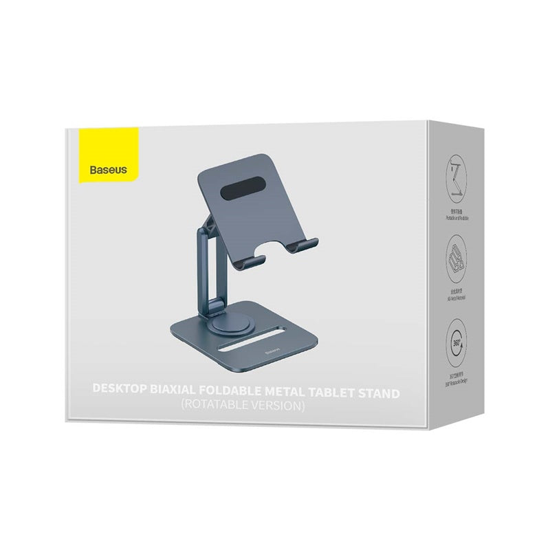 Baseus - Desk Holder Biaxial (B10431801811-00) - for Tablets, Foldable,  Aluminum Alloy - Space Grey