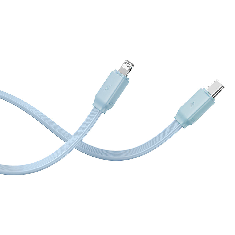 Baseus - Power Bank Qpow Pro+ (P10055002313-00) - Lightning, 2x Type-C, USB, 22.5W, 20000mAh, Cable Type-C, 30cm - Blue