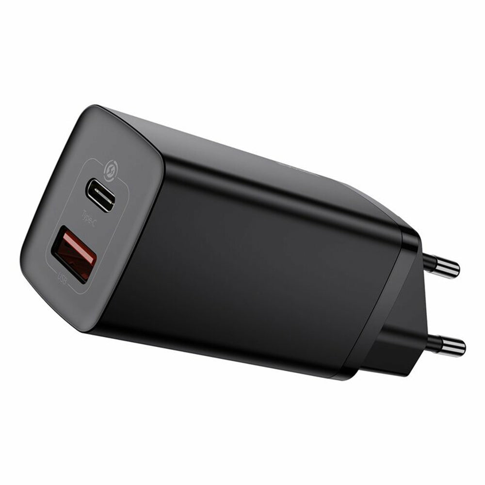 Baseus - Wall Charger GaN Lite (CCGAN2L-B01) - Quick Charger, USB, Type-C, 65W - Black