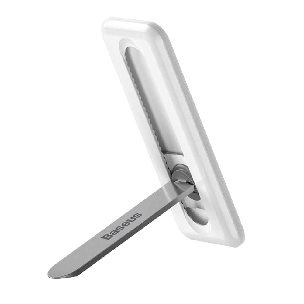 Baseus - Desk Holder Kickstand (LUXZ000002) - for Phones 5.4-inch, Foldable, Adjustable, Adhesive Mount - White