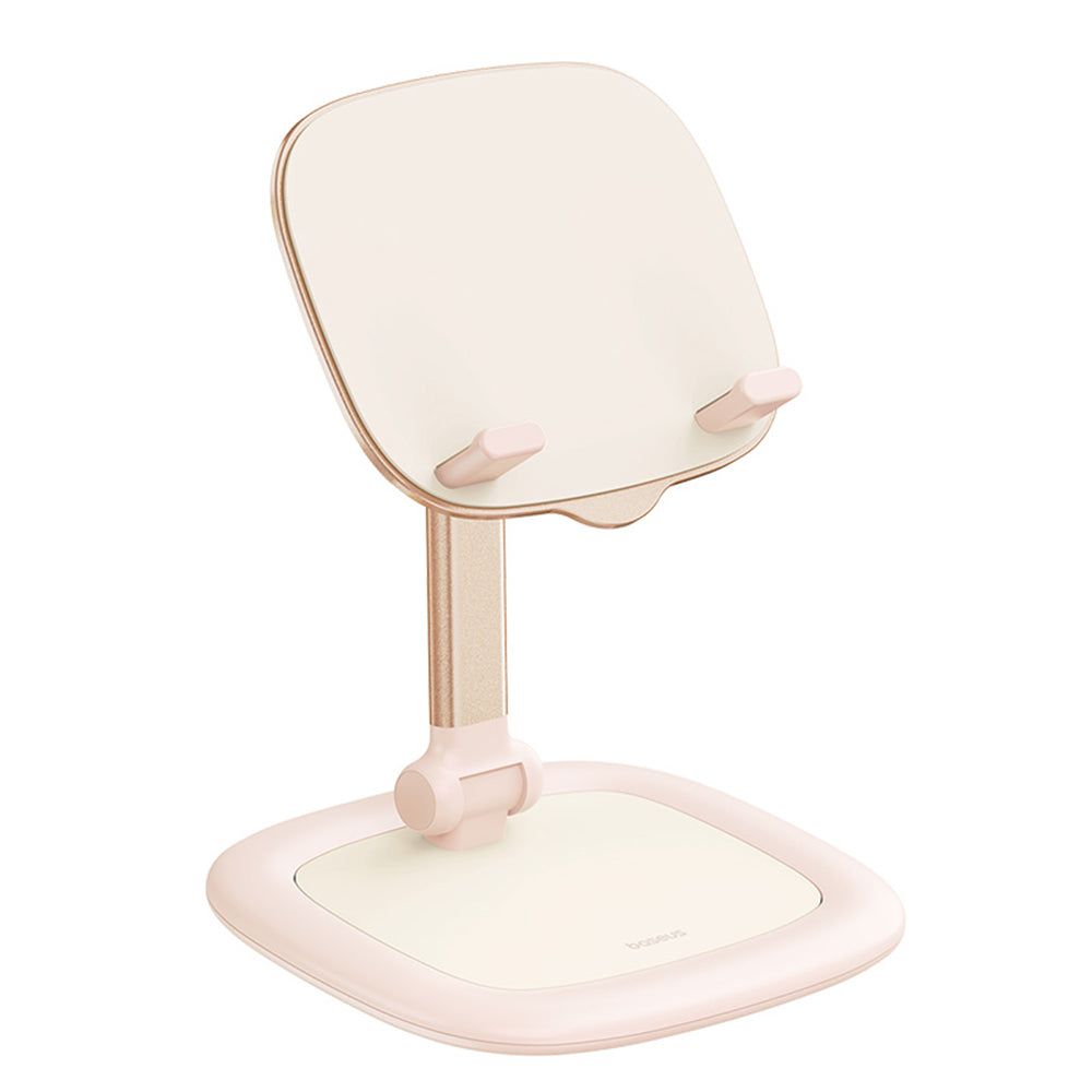 Baseus - Desk Holder Seashell (B10451501411-00) - for Tablets, Phones, MagSafe, Aluminum Alloy - Baby Pink