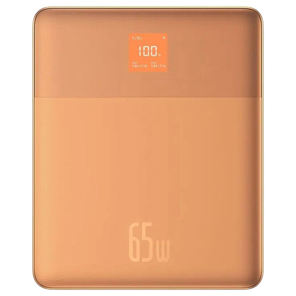 Baseus - Power Bank Blade (P10063801733-00) - 2x Type-C, 65W, 12000mAh, Digital Display, with Cable USB-C - Orange