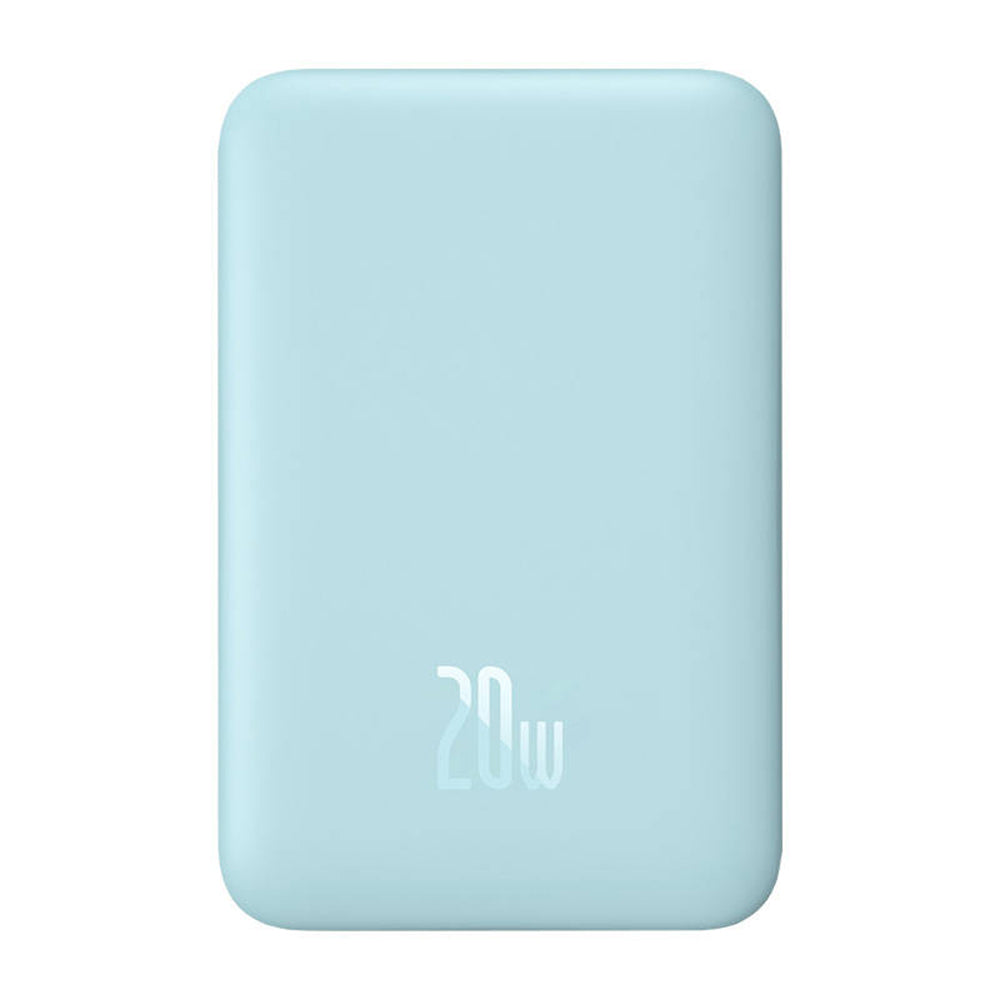 Baseus - Power Bank Magnetic Mini (PPCX110103) - USB-C, MagSafe, 10000mAh, 20W, with Cable Type-C, 3A, 30cm - Bleu