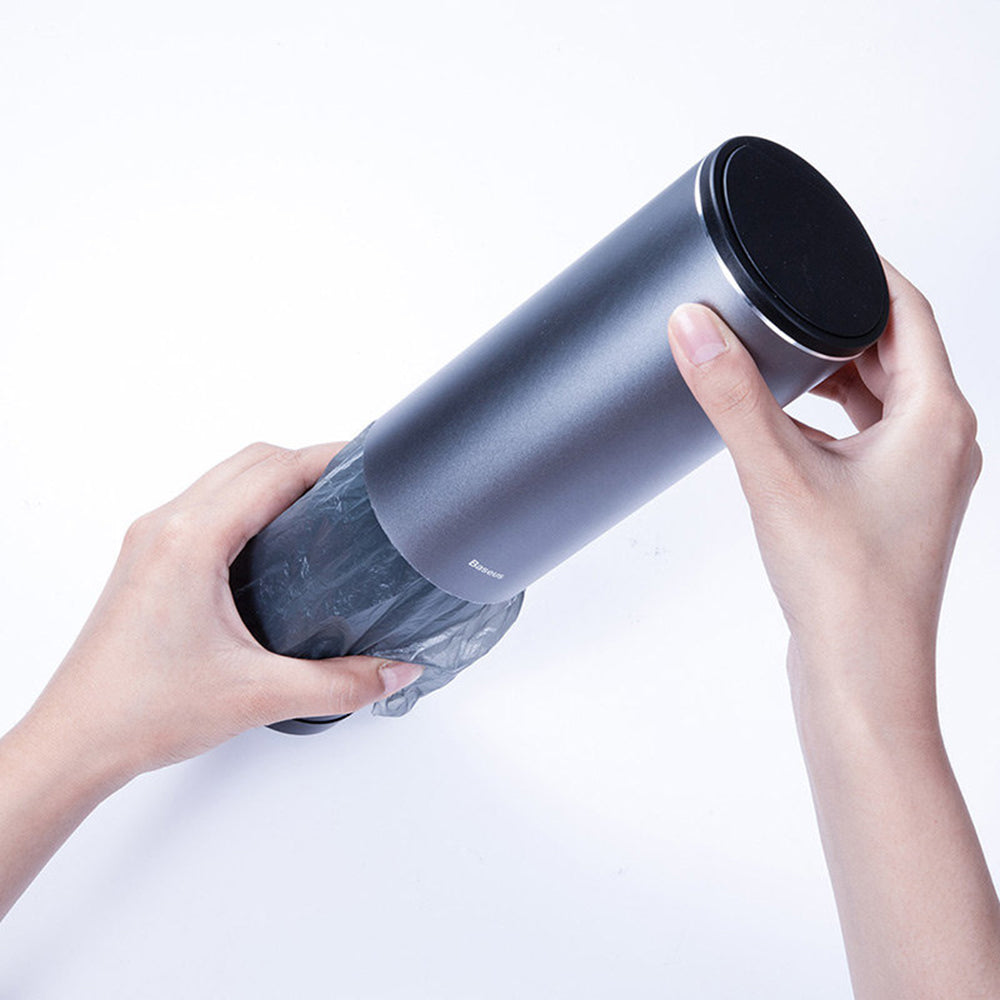 Baseus - (60 pack) Trash Bag Gentleman Style (CRLJD-0G) - for Trash Can, 2 Rolls - Gray