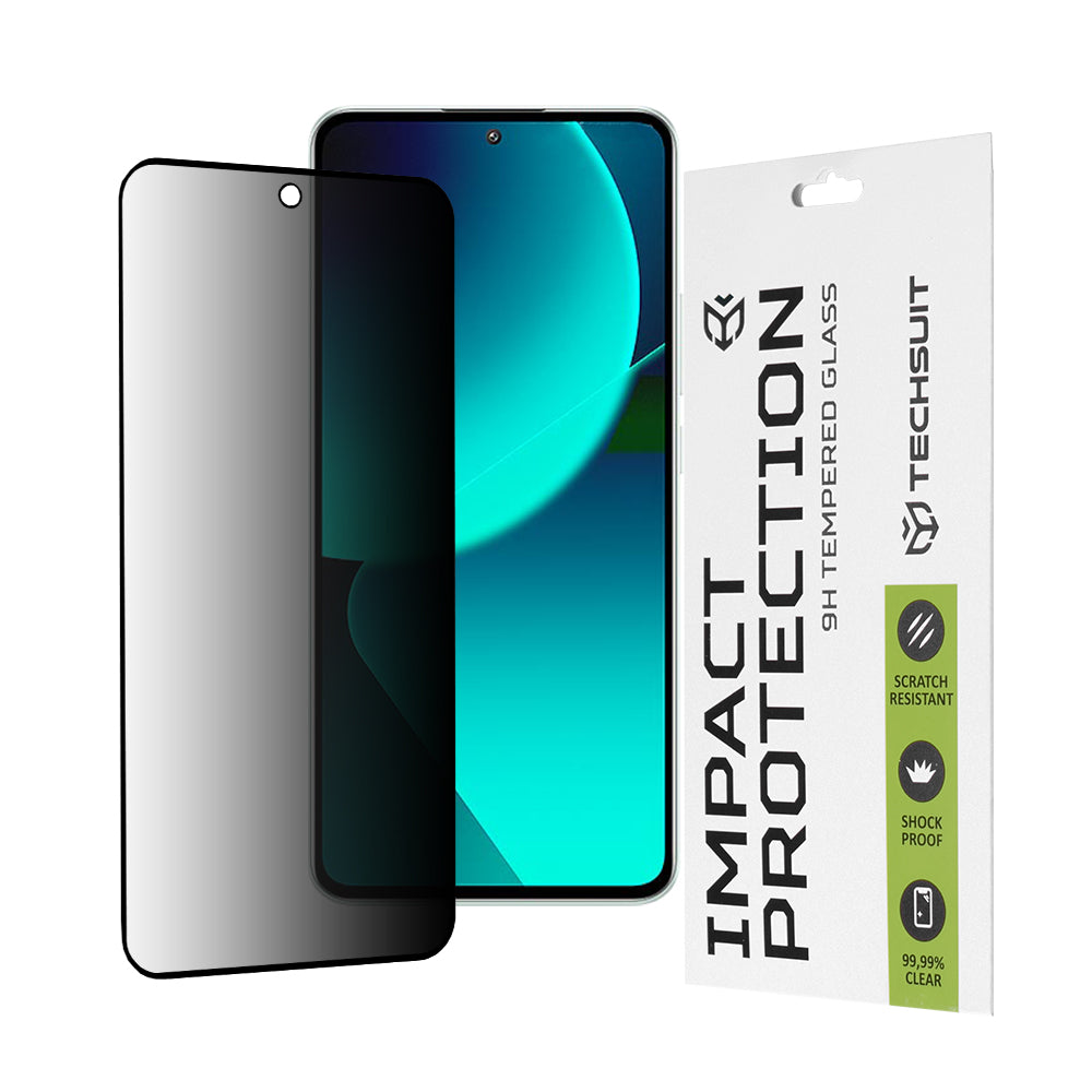Techsuit - 111D Privacy FullÂ Glue - Xiaomi 13T / 13T Pro - Black
