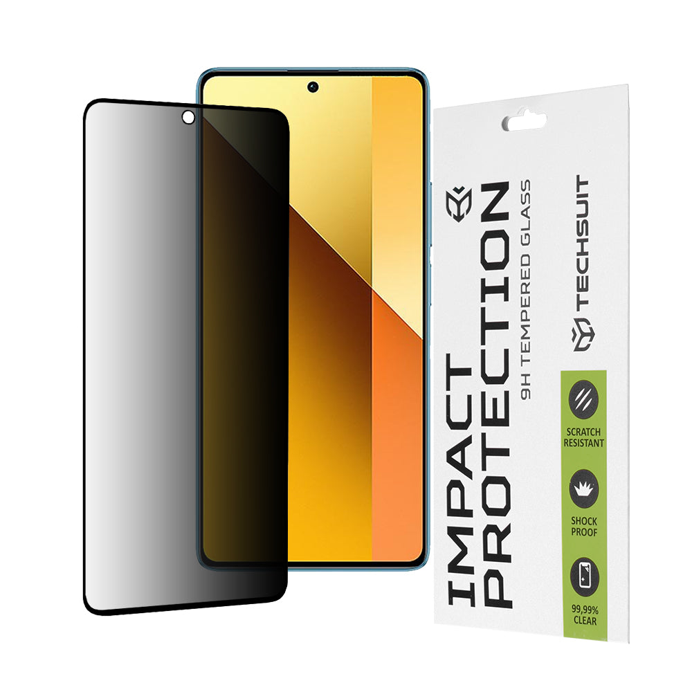 Techsuit - 111D Privacy FullÂ Glue - Xiaomi Redmi Note 13 5G - Black