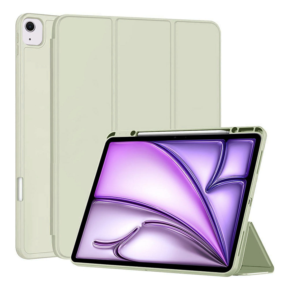 Techsuit - Flex Trifold (with Pencil Holder) - iPad Air 13 (2024) / Air 13 (2025) - Matcha Green