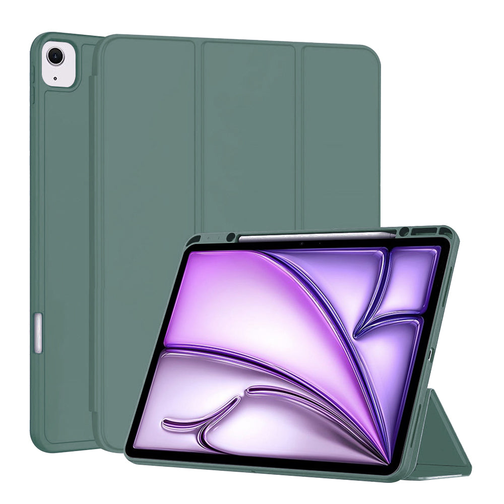 Techsuit - Flex Trifold (with Pencil Holder) - iPad Air 13 (2024) / Air 13 (2025) - Green