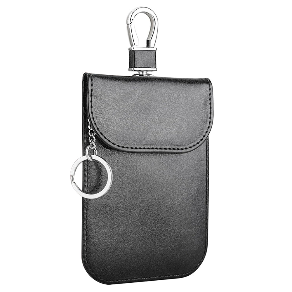 Techsuit - RFID Anti-Theft (AF2) - for Cards & Keys, PU Leather, EMF Blocker - Black