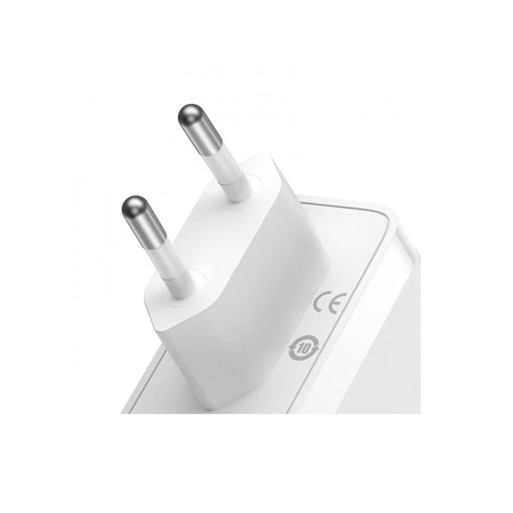 Baseus - Wall Charger GaN5 Pro (CCGP100202) - Type-C Cable Included, Fast Charge, 2xType-C, USB, 140W, 1m - White