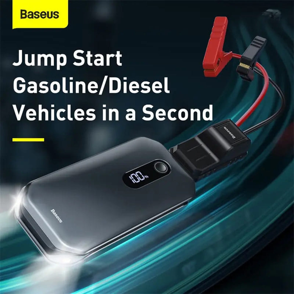 Baseus - Car Jump Starter Super Energy Pro (C00245800U03-Z1) - 1000A, 12000mAh - Dark Space Black
