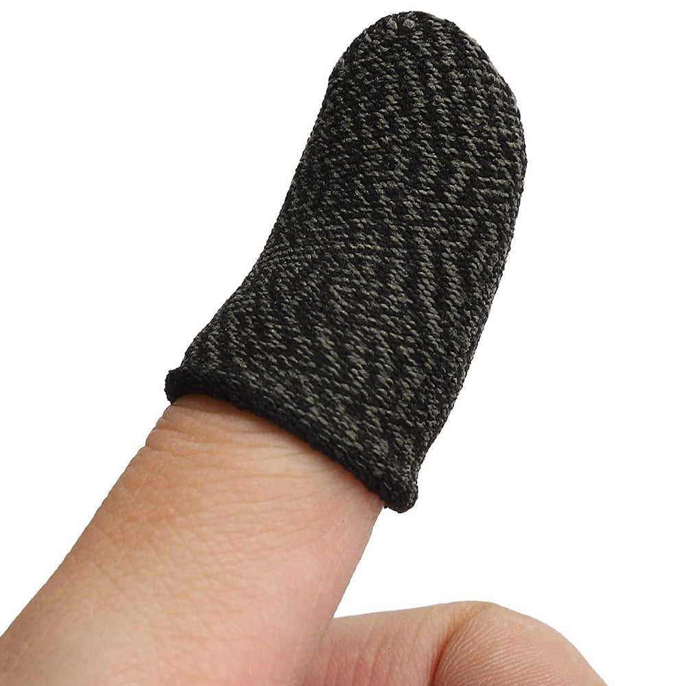 Techsuit - Mobile Gaming Finger Sleeve (FS2) - for Peaceful Elite, King of Glory, Call of Duty - Black