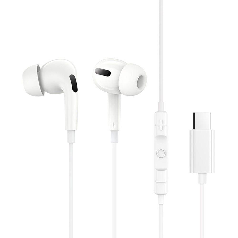 Baseus - Wired Earphones Encok CZ18 (A00170100213-Z1) - Type-C, 20Hz-20kHz - Moon White