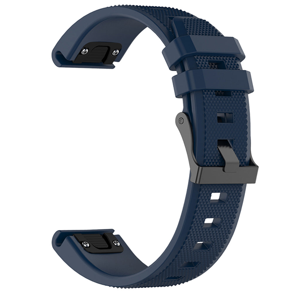 Techsuit - Watchband QuickFit 22mm (W058) - Garmin Fenix 5/5 Plus 6/6 Pro/7/Forerunner 945/955/970/Approach S60 - Navy Blue
