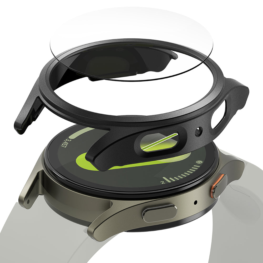 Ringke - Slim + Screen Protector - Samsung Galaxy Watch7Â 40mm - Titanium Black