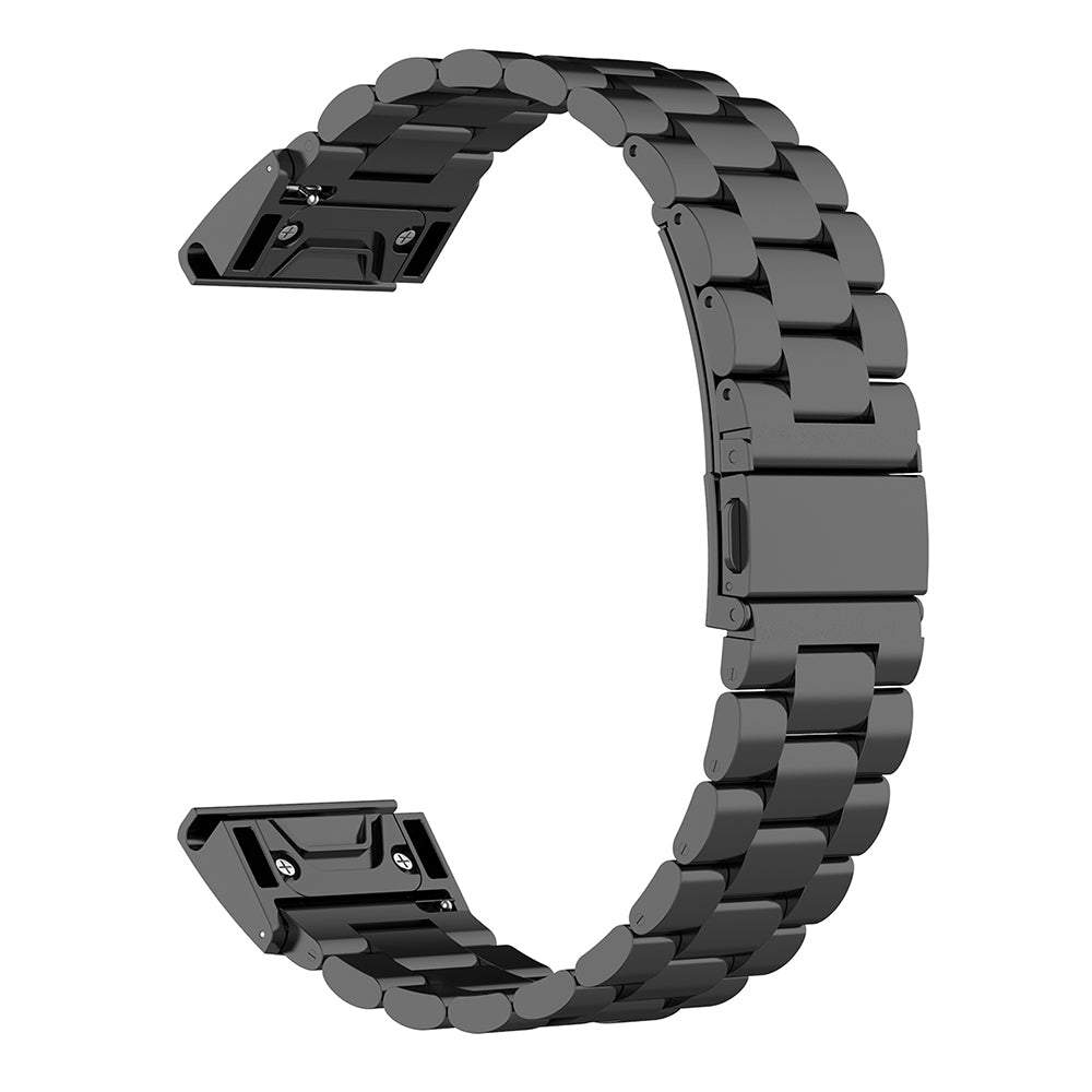 Techsuit - Watchband QuickFit 22mm (W010) - Garmin Fenix 5/5 Plus 6/6 Pro/7/Forerunner 945/955/970/Approach S60/S62 - Black