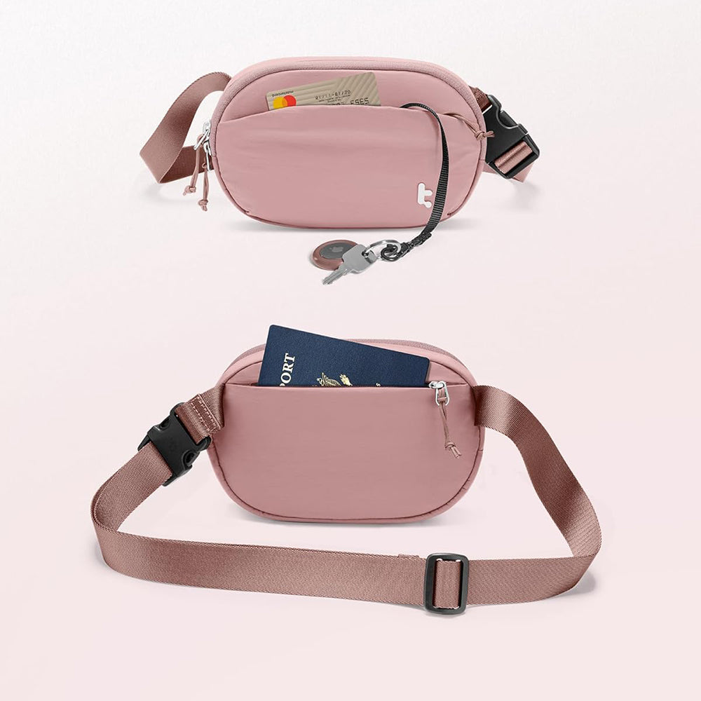Tomtoc - Waist Bag T32 (T32S1P1) - with Belt for Recreational Activity, Fitness - Pink