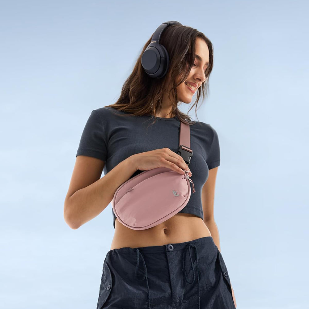 Tomtoc - Waist Bag T32 (T32S1P1) - with Belt for Recreational Activity, Fitness - Pink