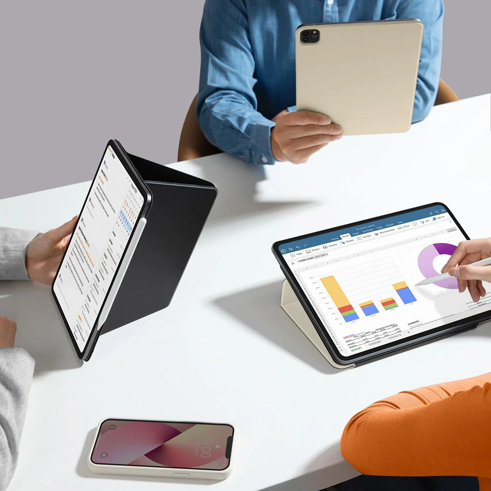 Tomtoc - Inspire Mode Folio (B52B2W1) - iPad Pro 13 (2024) / iPad Pro 13 (2025) - Ivory White