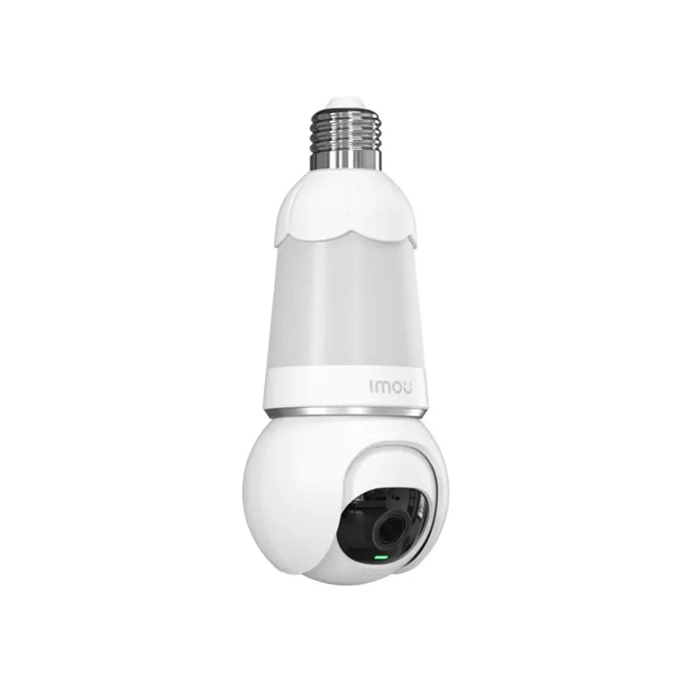 Imou - Indoor Wi-Fi Bulb Cam (IPC-S6DP-5M0WEB-E27) - 5MP, E27 Light Bulb, Built-in Mic, Human Detection, Night Vision - White
