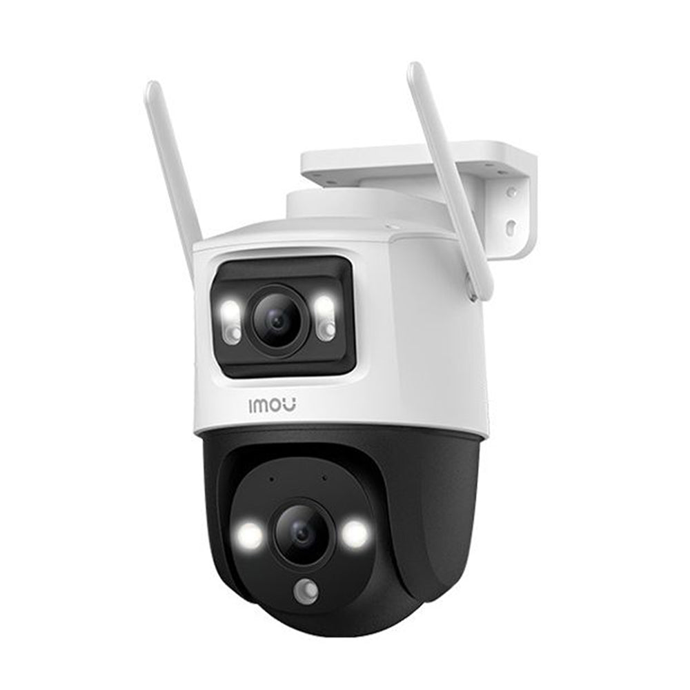 Imou - Outdoor Camera Cruiser Dual (IPC-S7XP-10M0WED-0360B) - 10MP, Two-way Talk, Human Detection, Night Vision, IP66 - White