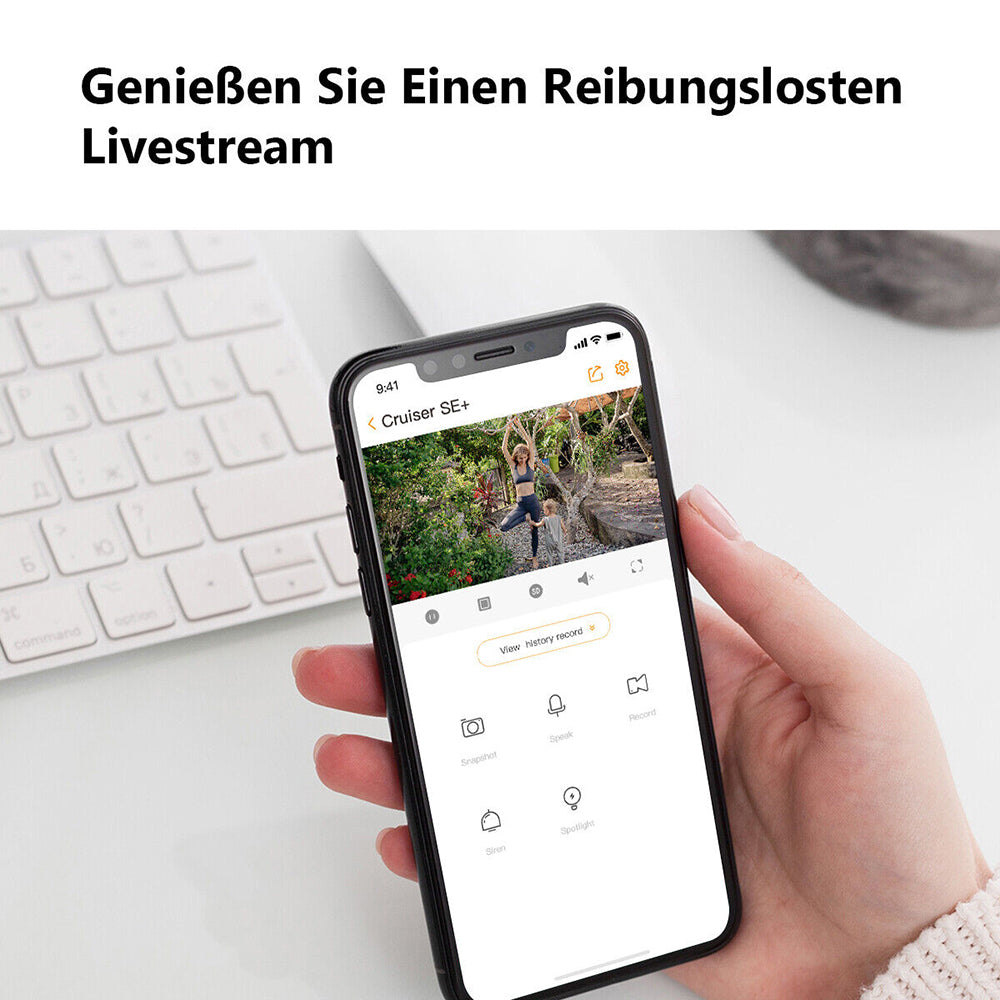Imou - Outdoor Camera Cruiser SE+ (IPC-K7CP-3H1WE) - 3MP, Built-in Mic, Motion Detection, Night Vision - White
