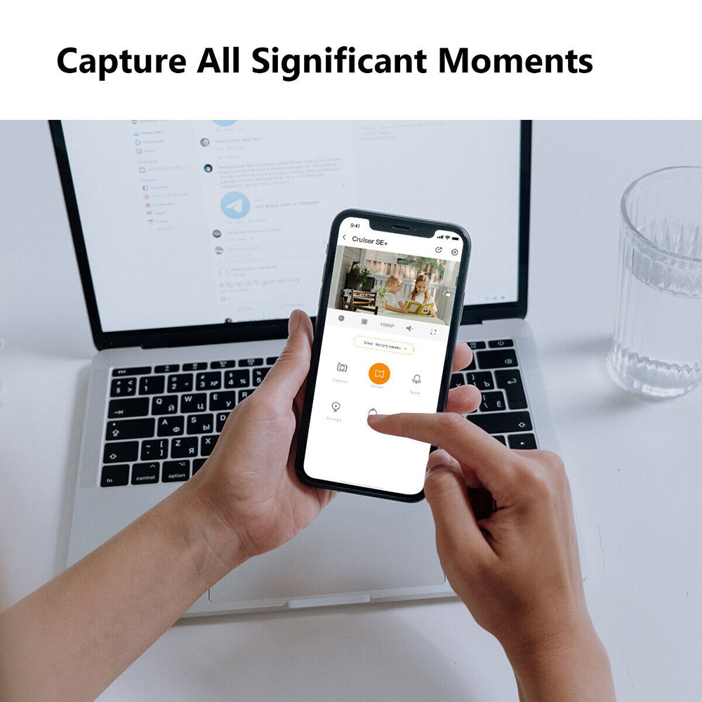 Imou - Outdoor Camera Cruiser SE+ (IPC-K7CP-5H1WE) - 5MP, Built-in Mic, Human Detection, Night Vision - White