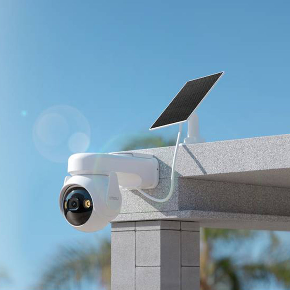 Imou - Outdoor Camera Cell PT Kit (KIT/IPC-K9EP-3T0WE/FSP12-TYPEC) - with Solar Panel, 3MP, Wi-Fi, Type-C, 15000mAh - White