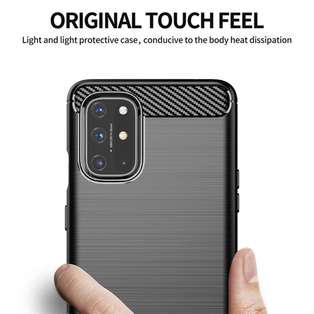Techsuit - Carbon Silicone - OnePlus 9 - Black