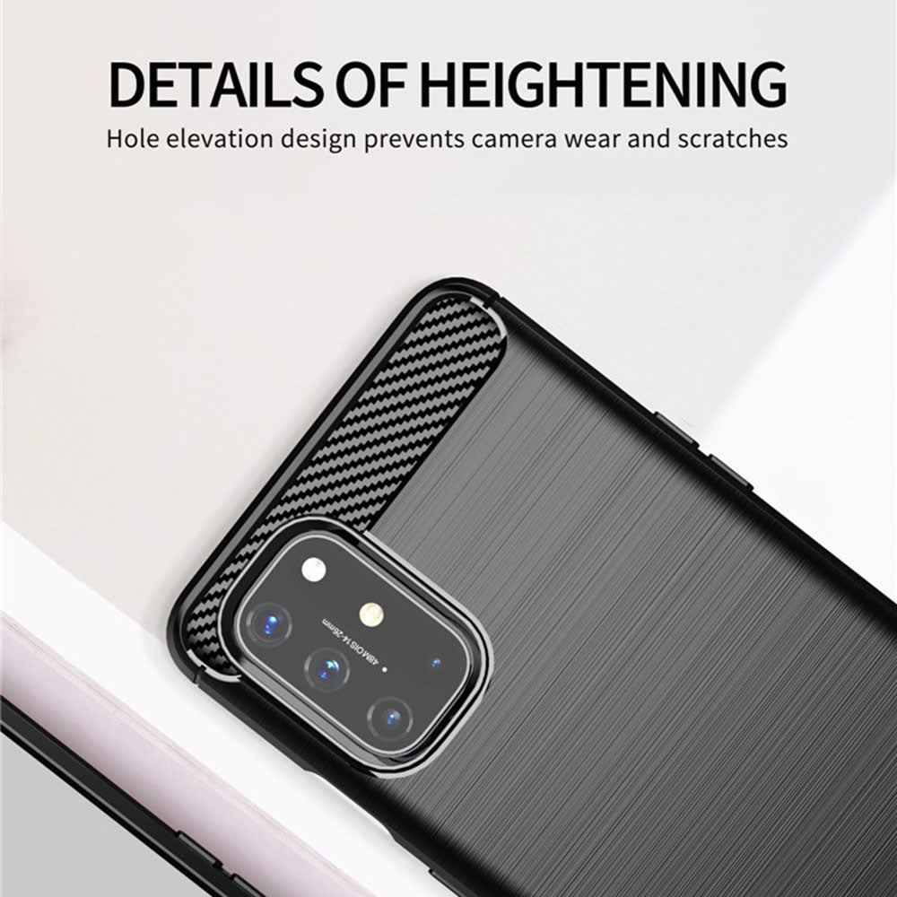Techsuit - Carbon Silicone - OnePlus 9 - Black