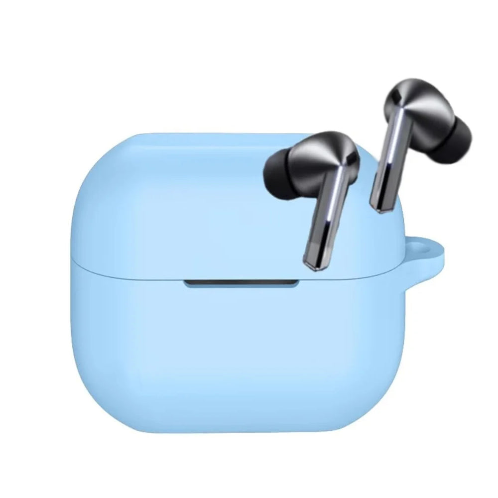 Techsuit - Silicone Case - for Samsung Galaxy Buds 3 / 3 Pro / 3 FE, Smooth Ultrathin Material - Blue